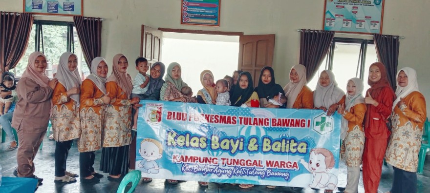 Kegiatan Posyandu Balita di Kampung Tunggal Warga