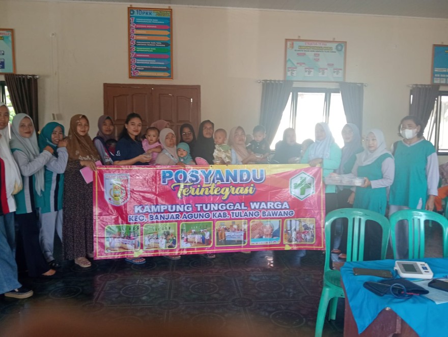 Kegiatan Posyandu Balita di Kampung Tunggal Warga