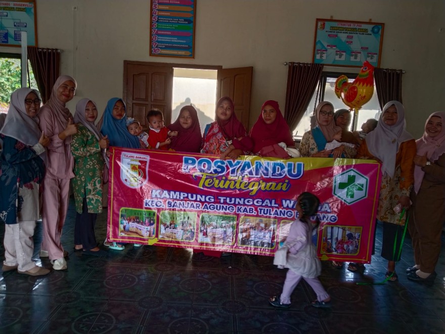 Kegiatan Posyandu Balita di Kampung Tunggal Warga
